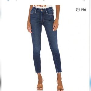 Mother The Looker Ankle Fray Jean, Size 28